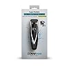 ConairMAN Super Stubble Ultimate Flexhead Trimmer; Razor-Sharp Etched Blade Technology with Pivoting Flex Head; 15 Digital Settings ranging from 0.4mm to 5.0mm; Black - Wet/Dry + Lithium Ion Powered