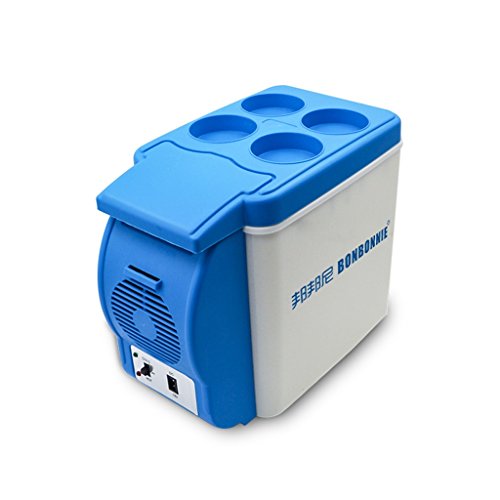 Car Refrigerator Jadeking@ 6L Blue Refrigeration, Cold And Warm Car Dual-use Light And Portable 220V AC / 12V DC