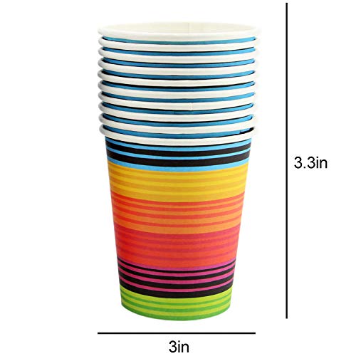 102 Piece Fiesta Party Supplies Set Including Banner, Plates, Cups, Napkins, Tablecloth, Straws, Serves 20 - Thumbnail 6