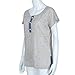 HOT Sale!Canserin Women Loose Casual Button Blouse (L, Gray)