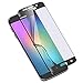 Galaxy S6 Edge Plus Tempered Glass, Screen Protector Asstar [Full Coverage] 9H 0.2mm Thinest Shatterproof Fingerprint-Free Bubble Free Film for Samsung Galaxy S6 Edge + (Black)