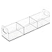 InterDesign Clarity Cosmetic Organizer Tote for Vanity or Medicine Cabinet – Perfect Storage for Makeup or Cosmetics, Large