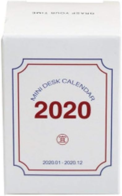 YUQI 2020 Mini Hand Tear Desk Calendar 366 Days Quotation Handbook Home Office Desktop Decoration Notepad for Planner