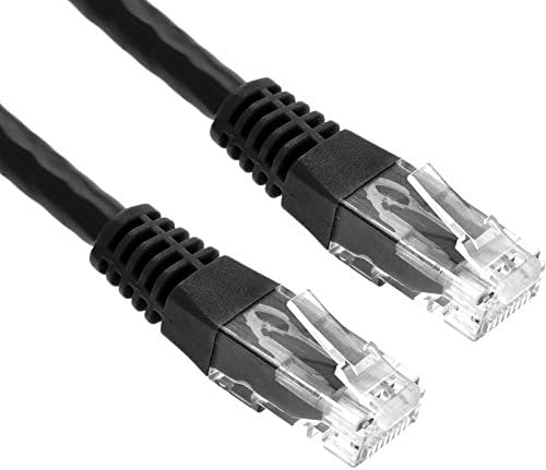 GizzmoHeaven 3.3FT Black Ethernet Cable Cat6 High Speed Gigabit Network RJ45 LAN Patch Lead for Home and Office Networking - 3.3 Feet - Black