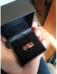 King Will Nature 7MM Titanium Ring Koa Wood Inlay Comfort Fit Wedding Band for Men Women