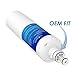 EcoAqua 5231JA2006A Refrigerator Water Filter, Replacement for LG® LT600P®, 5231JA2006A, 5231JA2006B, KENMORE 46-9990, 9990, 469990 Refrigerator Replacement Filter, 3 Filters