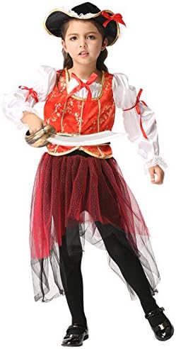 WHOLEWO Girls Halloween Costume Performance Dress Cosplay Role Play