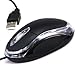 Importer520 Black 3-Button 3D USB 800 Dpi Optical Scroll Mice Mouse w/Red LEDs For Notebook Laptop Desktop