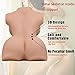 Rzoeox Sex Doll Male Masturbator, 3D Lifelike Torso Toys with Vagina and Anal for Men Masturbation, TPE Dolls with Metal Skeleton - (15 x 9.5 x 5in, 11LB)
