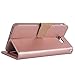 Arae Case Compatible for Samsung Galaxy J7 2017 / J7 V / J7 2017 / J7 Prime / J7 Perx / J7 Sky Pro/Galaxy Halo, Wallet Case with Kickstand and Flip Cover, Rosegold
