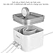 Oittm [Nightstand Mode] Charging Stand for Apple Watch Series 2/Series 1/Nike+, 4-Port USB 3.0 Hub Charging Dock Station Cable Management for iPhone 7/7 Plus/SE, iPad, Samsung (White)