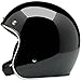 Biltwell Bonanza Half Helmet (Gloss Black, Medium)
