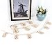 BlueMake 2 Pack Macrame Woven Tassel Garland Belly Basket Decorative Wall Hangings for Boho Home Decor,Nursey Room (Ivory)