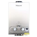 Ridgeyard Propane LPG Gas Tankless Water Heater Instant Hot Water Boiler with Shower Head (8L)
