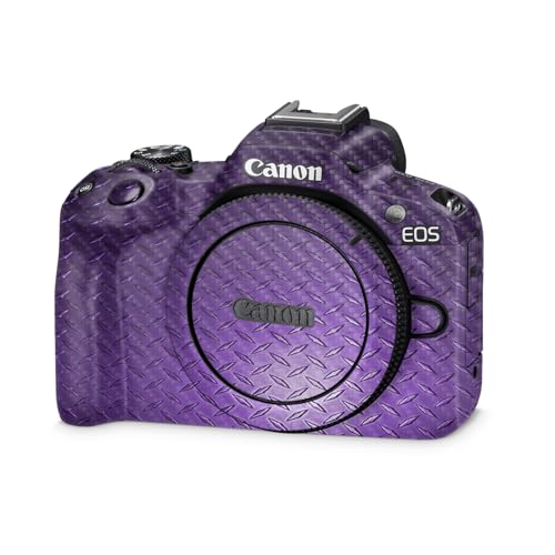 Carbon Fiber Camera Skin Compatible with Canon EOS R50 (2023) - Purple Diamond…
