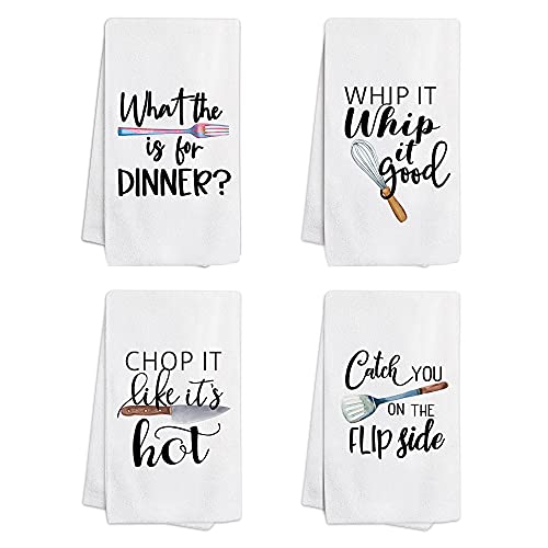 pinata Funny Kitchen Towels and Dishcloths Sets of 4 Housewarming