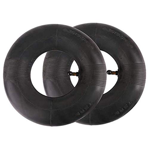 Haudang 2 PCS 4.10/3.50-4 Inch Inner Tube Tire for Hand Truck, Dolly, Hand Cart, Garden Cart, Lawn Mower,4.10-4 Replacement Tube