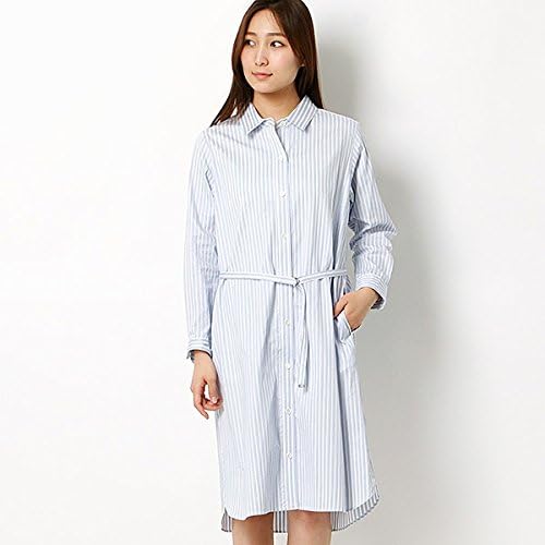 Amazon セブンアイディ コンセプト 7id Concept コットンストライプ柄シャツワンピース 87ガラダイ 9 M ワンピース チュニック 通販