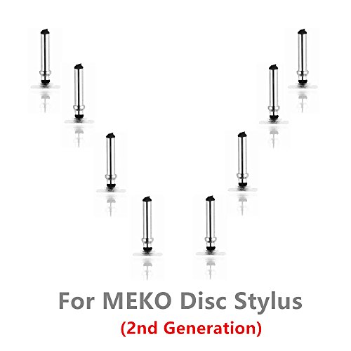 MEKO High Precision Replacement Disc Tip For MEKO Disc Stylus, 8-Pack (2nd Generation)