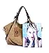 KISS GOLD(TM European Style Canvas Large Tote/Travel Bag/Duffle Bag/Shopping Bag, Size 22 '' X6.3'' X 14.2 '' (Army Green)