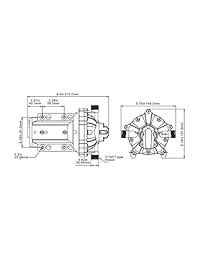 SEAFLO 55 Series Diaphragm Bomba   12V DC, 5.5 GPM, 60 PSI