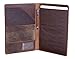 KomalC Leather Portfolio Folder Personal Organizer Full Grain Leather Luxury Padfolio Business Portfolio Notepad (Padfolio Business)