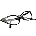 zeroUV Blue Light Blocking Vintage Cat Eye Glasses for Women UV400 Embellished with Rhinestones, 50s Rockabilly Accessories 51mm (Black)