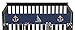 Nautical Nights Sail Boat Long Front Rail Guard Baby Boy Teething Cover Protector Crib Wrap
