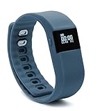 BlueWeigh Bluetooth 4.0 Fitness Activity Tracker, Wireless Activity Wristband - Pedometer ... (GRAY)
