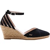 Viscata Ullastret Espadrille Suede Wedges Spain Handmade 2 &frac12;&rdquo; Heel Women's Sandals with Premium Suede Upper and 100% Natural Jute Midsole for all Occasions: Casual, Work, Party