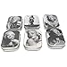 6 Pack Metal Tin Storage Boxes, Aggice Small Tin Containers with Marilyn Monroe for Buttons,Coins,Trinkets,Small Objects (Marilyn Monroe)