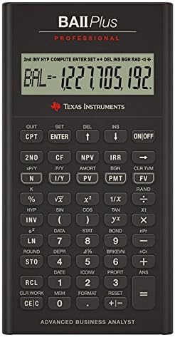 Texas Instruments BA II Plus Professional Financial Calculator 2 Pack