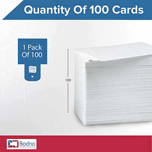 10 Pack Blank PVC Cards 30mil ID Cards with Horizontal Slot Punch White