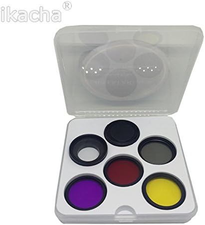 ikacha 7 in 1 37mm CPL FDA UV ND4 Red Yellow Sea Diving Filter + Ring + Lens Cap for Gopro Hero 3+ 4 3 Plus