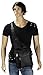 Mens Womens Black Cowhide Leather Crossbody IPAD Compatible Shoulder Sling Bag with Carabiner