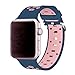 Band for Apple Watch 38mm, Guangzhi New Fashion Soft Silicone Sport Wrist Staps Band Replacement With Stainless Steel Buckle for iWatch Series 1 / 2, Sport, Edition, Nike+,38mm,Oceanblue and Lightpink