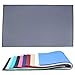 VIVAGLORY Dog Food Mat, Cat Dog Feeding Mat, Waterproof Non-Slip Food Grade Silicone Mat Placemat with Raised Edge, Anti-Messy Pet Bowl Mat for Food and Water, Grey, L(24
