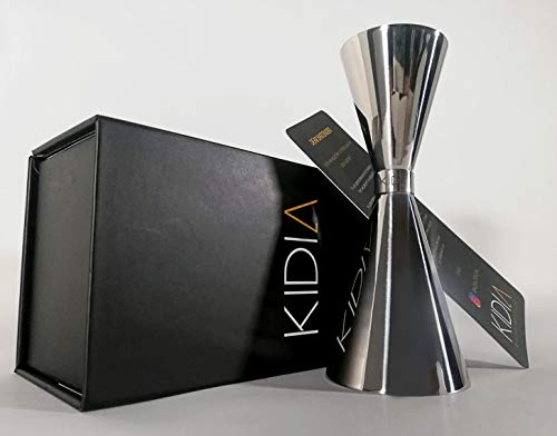 Kidia Doppel Jigger - Doppelter Cocktail-Messbecher mit 30ml & 60ml Füllinhalt - 304 Edelstahl mit Chromüberzug… – Bild 6