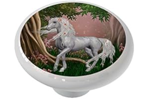 Gotham Decor Unicorn Rose Ceramic Drawer Knob