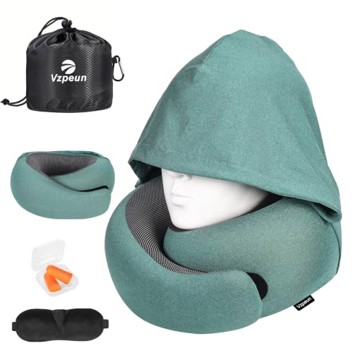 Vzpeun Hooded Travel Pillow