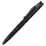 Tactical Pen - Self Defense Weapon Pen for Military Gear Police SWAT EDC - Black Ballpoint Pen with Glass Breaker - 3 Ink Cartridges & Pouch & 11-Function Survival Tool & Gift Boxed by WEAREAL (Black)