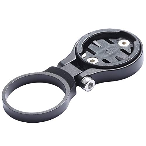 Dymoece Adjustable Bicycle Stem Computer Mount for Garmin Edge 25 130 200 500 510 520 800 810 820 1000 1030 (Black)
