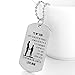 I Love My Son Inspirational Dog Tag Necklace-I HOPE YOU BELIEVE IN YOURSELF,AS MUCH AS I BELIEVE IN YOU (Mother to son)