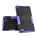 NOKEA Heavy Duty High Impact Resistant Armor Protection Cover Anti Slip Kickstand Feature Skin Case Work with Fire 7 Tablet with Alexa (7th Generation, 2017 Release)(Purple)