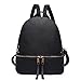 HaloVa Women's Backpack, Mini Shoulders Bag, Trendy Casual Daypack, Black