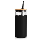 Tronco 20 oz Glass Tumbler with Lid and