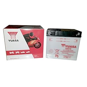 YUASA 52515 -Y batterij open zonder zuur, 12 volt, 130 A, 25 Ah (20 uur)