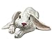Universal Sculpture Garden Peaceful Lying Down White Garden Rabbit Statue | Super Cutie Lop Garden Bunny Statue | Bunny Statue Decorations | Garden Bunny Outdoor, 11.8