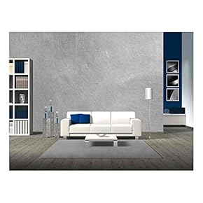 Wall26 - Brushed Silver Metallic Background - Canvas Art Wall Decor - 66"x96"