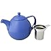 FORLIFE Curve Teapot with Infuser, 45-Ounce, Blue